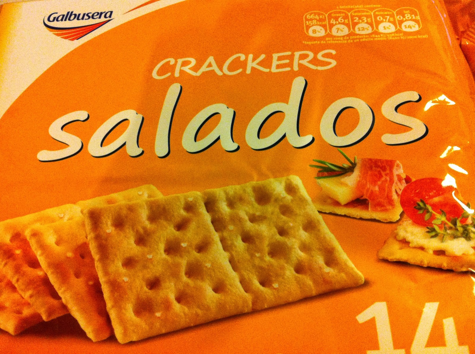 INTOLERANCIA A LA FRUCTOSA Y A LA LACTOSA CRACKERS salados de